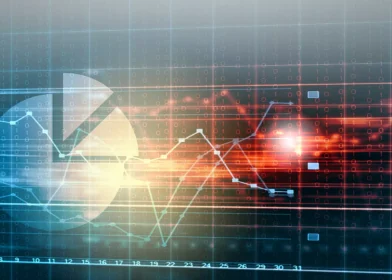 Consumer data analytics shown through charts and graphs