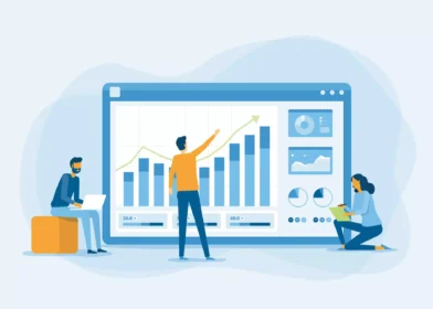 Team using sales and marketing intelligence tools to boost sales efficiency.