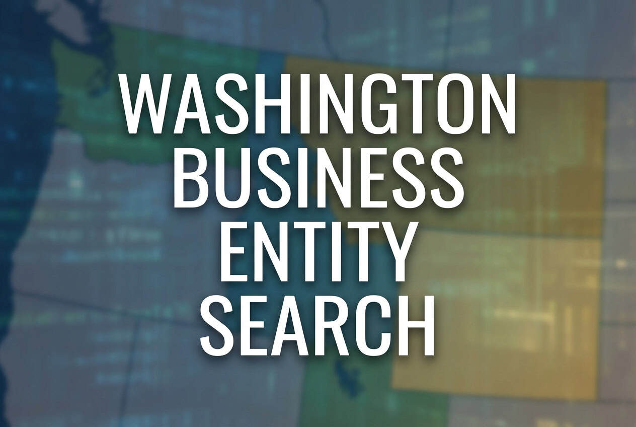 Washington Business Entity Search Find Company Info