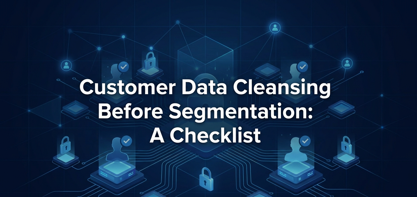 Customer data cleansing checklist for segmentation and accuracy.