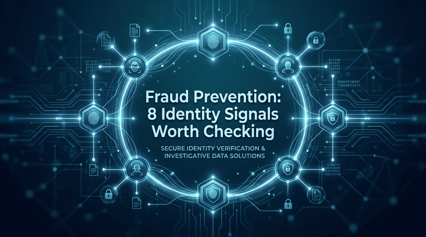 Fraud Prevention: 8 Identity Signals Worth Checking