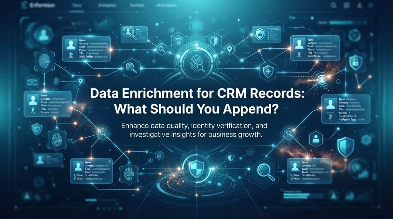 Data Enrichment for CRM Records: What Should You Append?