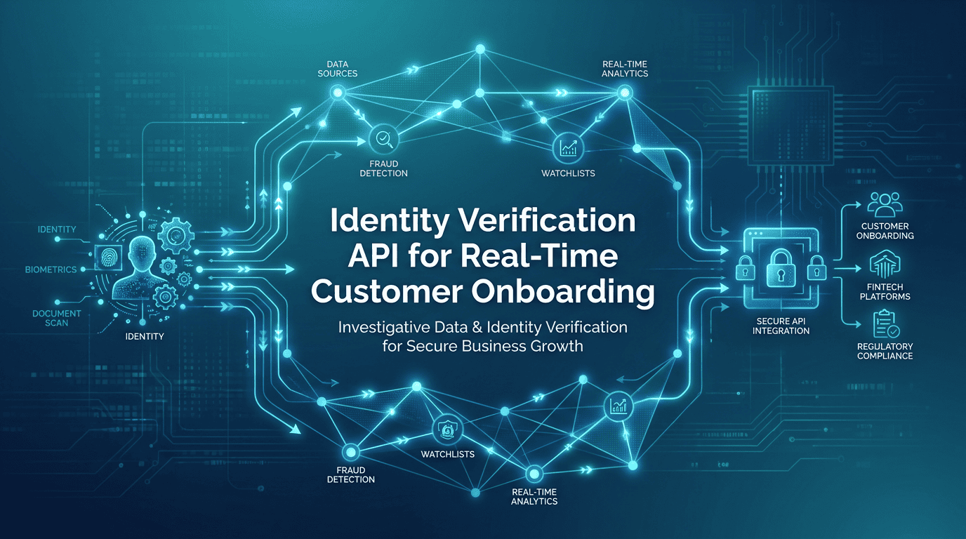 Identity Verification API for Real-Time Customer Onboarding